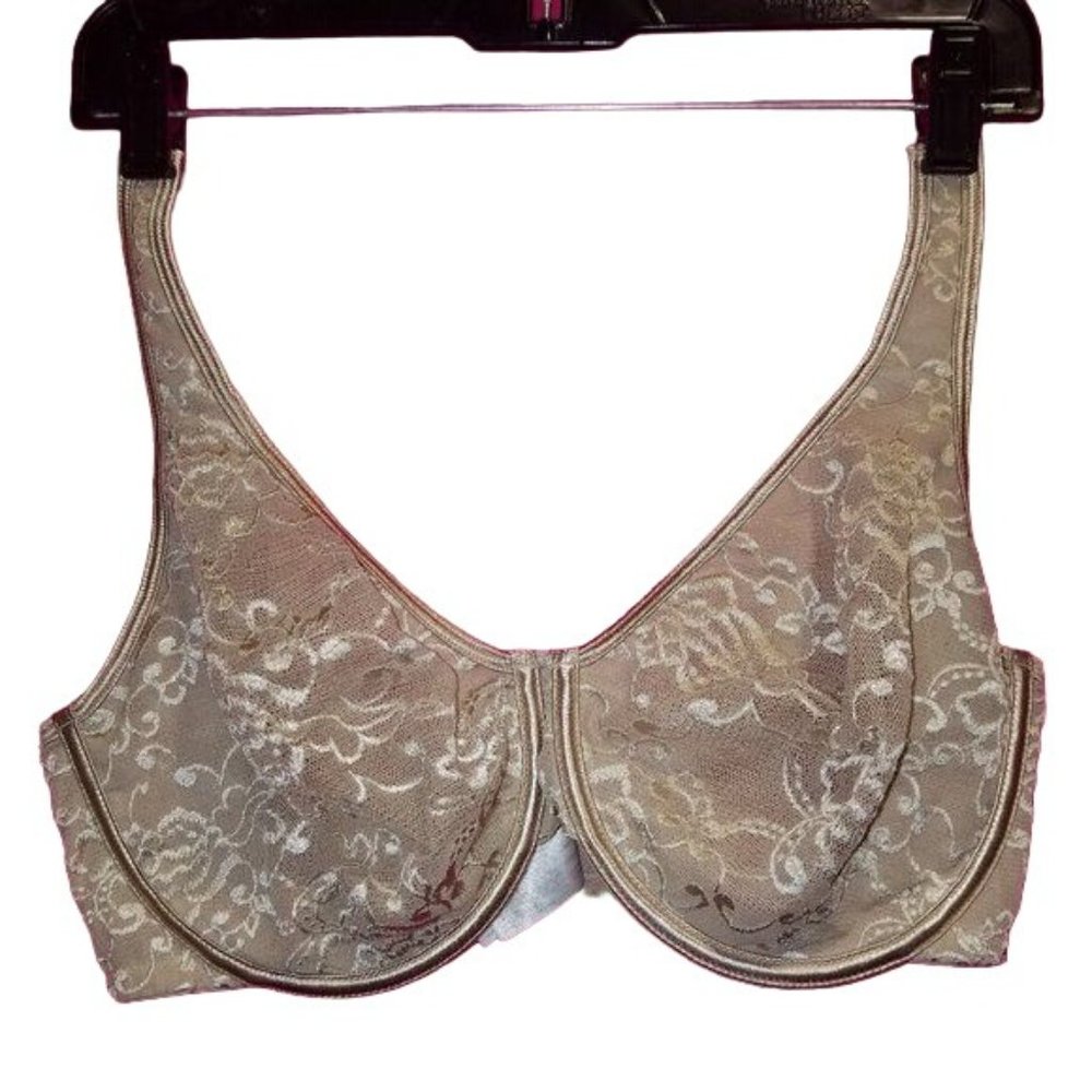 Addition Elle Beige 38DD Underwire Unlined Plus Size Bra
